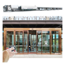 Electric door closer glass door system automatic sliding door mechanism